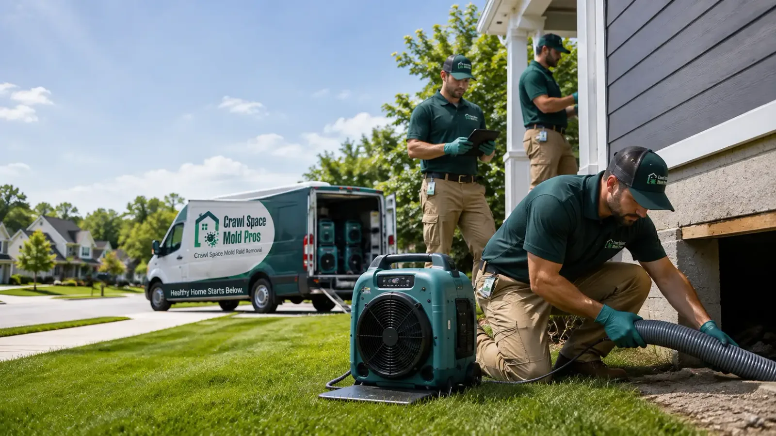 Crawl Space Mold Removal in Hill City, KS